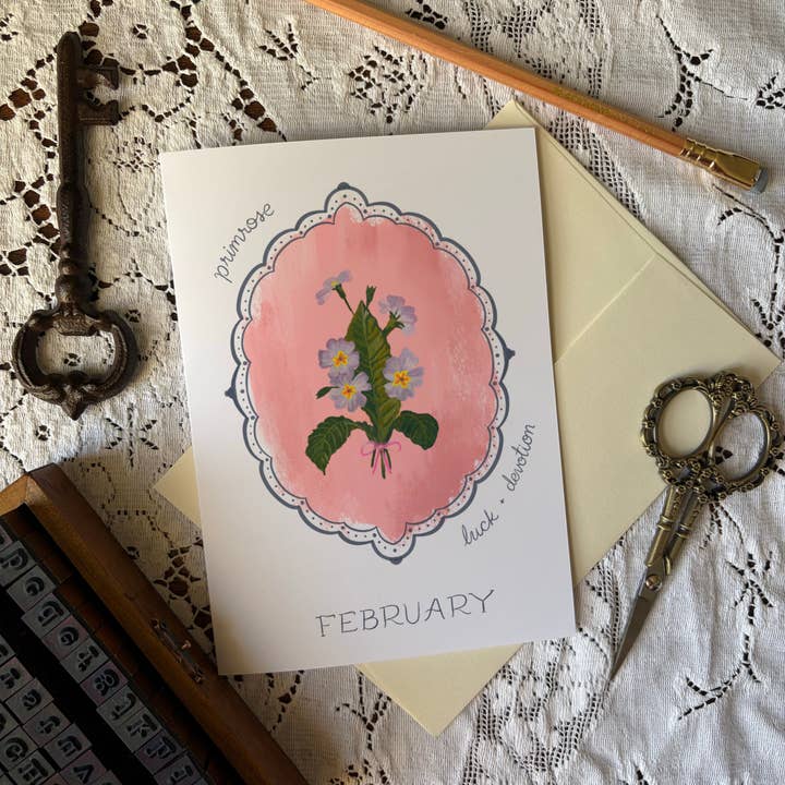 glad you're here co - Wholesale Birthday Card - March Birth Month Flower Greeting Card- Daffodil Flower Birthday Card – Vintage Botanical Art for Spring, Joy & New Beginnings3