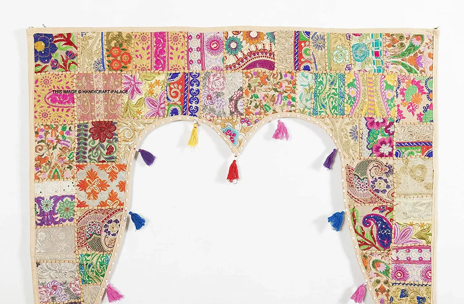 GYPSY STUDIO - Wholesale Tapestry/Textile - Handmade Patchwork Wall Tapestry Door Decorative Valance3