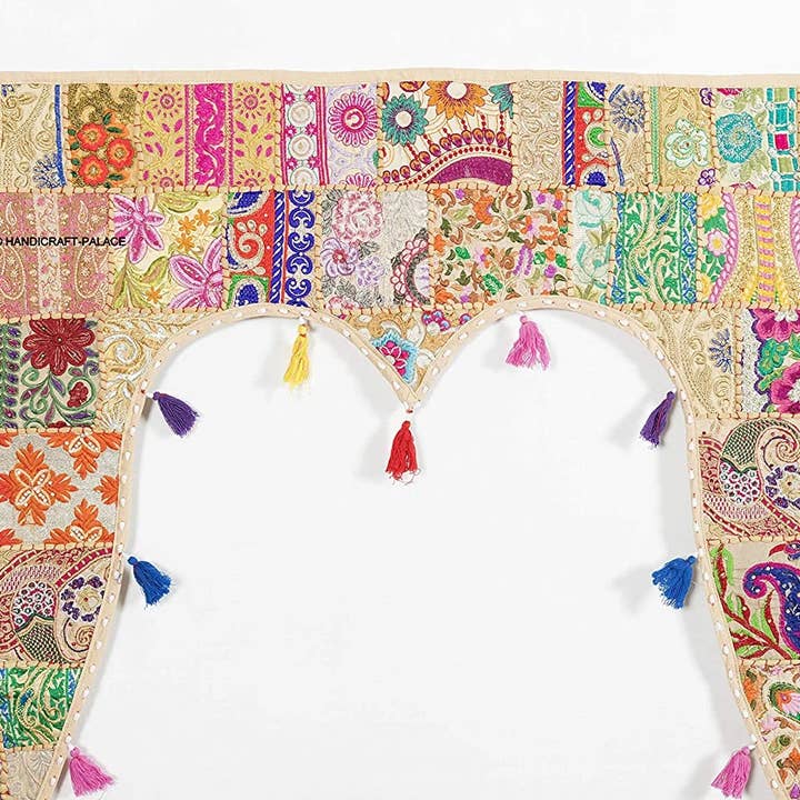 GYPSY STUDIO - Wholesale Tapestry/Textile - Handmade Patchwork Wall Tapestry Door Decorative Valance3