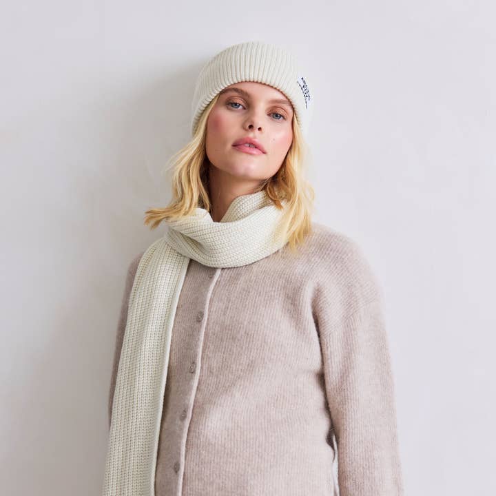 Bufanda de Botellas Recicladas - Blanco Invierno - AW25 para venta al por mayor de ARCTIC FOX & CO.