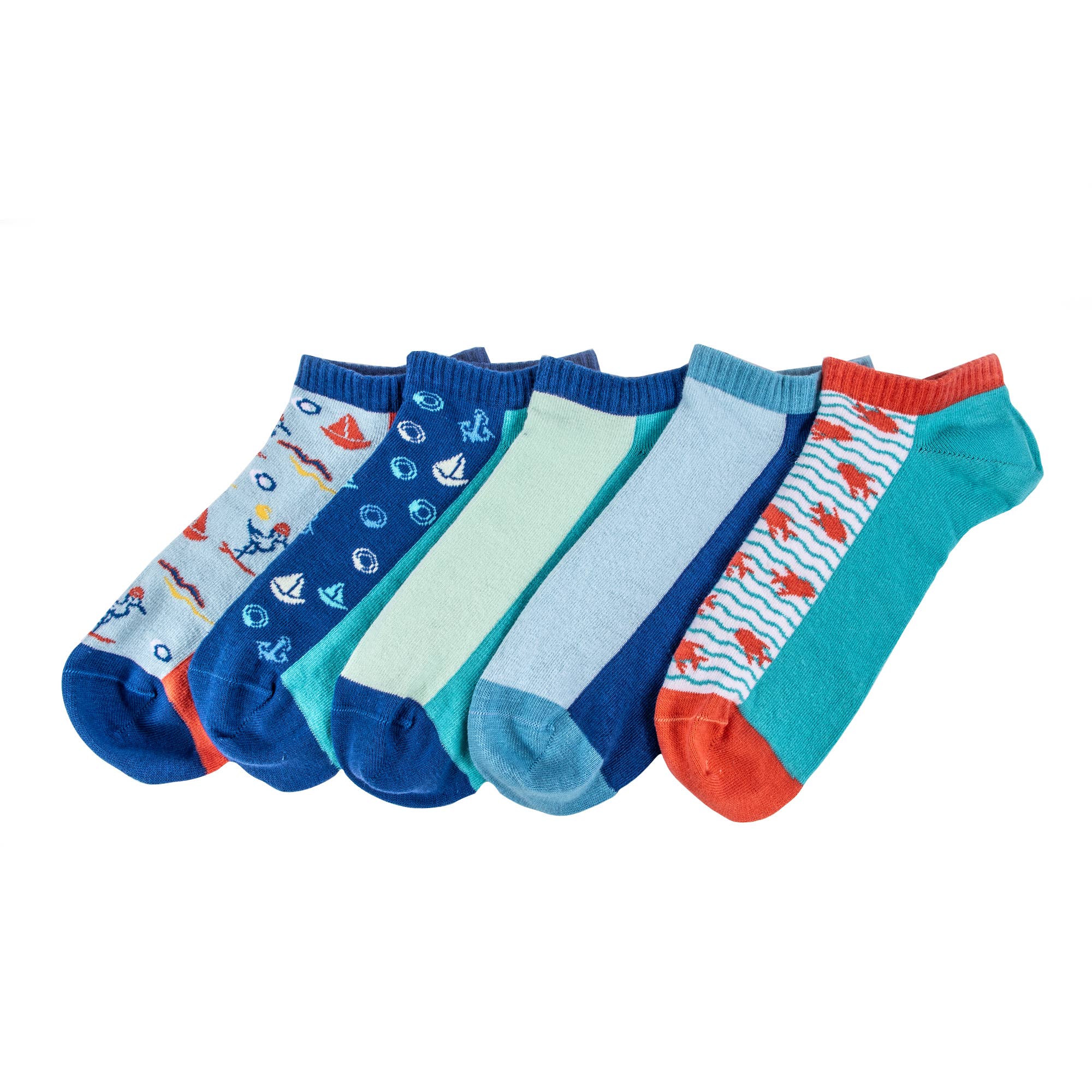 Biggbrands - Wholesale Socks - Men's - Anemoss Men’s Socks 5 Pairs, Nautical, EU 41-461
