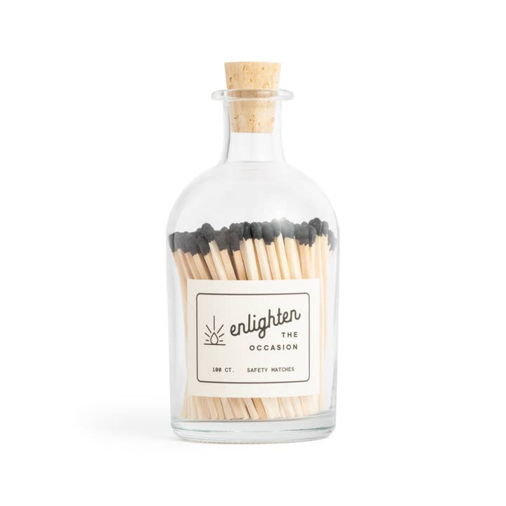 Enlighten the Occasion - Wholesale Matches - Wood Matchsticks in Glass Apothecary Jar – Fall Decor7