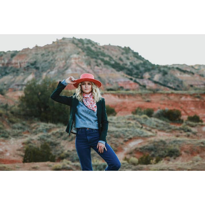 The Coyote Cowgirl - Vendita all'ingrosso Felpa stampata - Donna - Ottenere duro - Bulk-122A