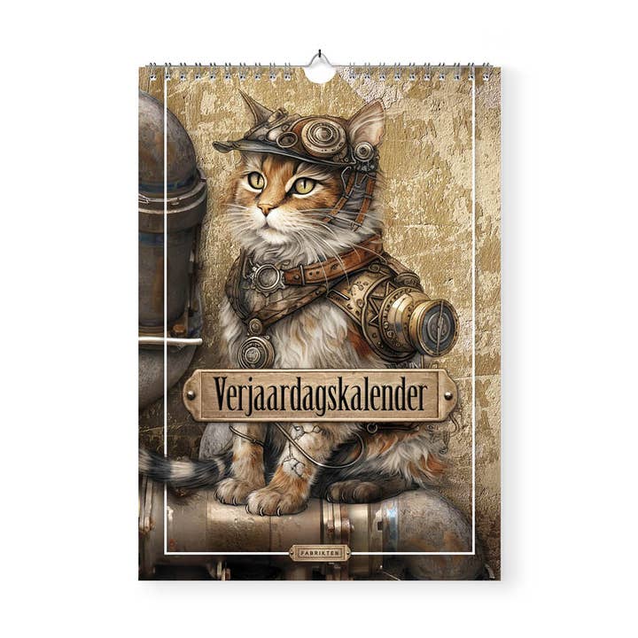 Steampunk A4 birthday calendar for wholesale by Fabrikten