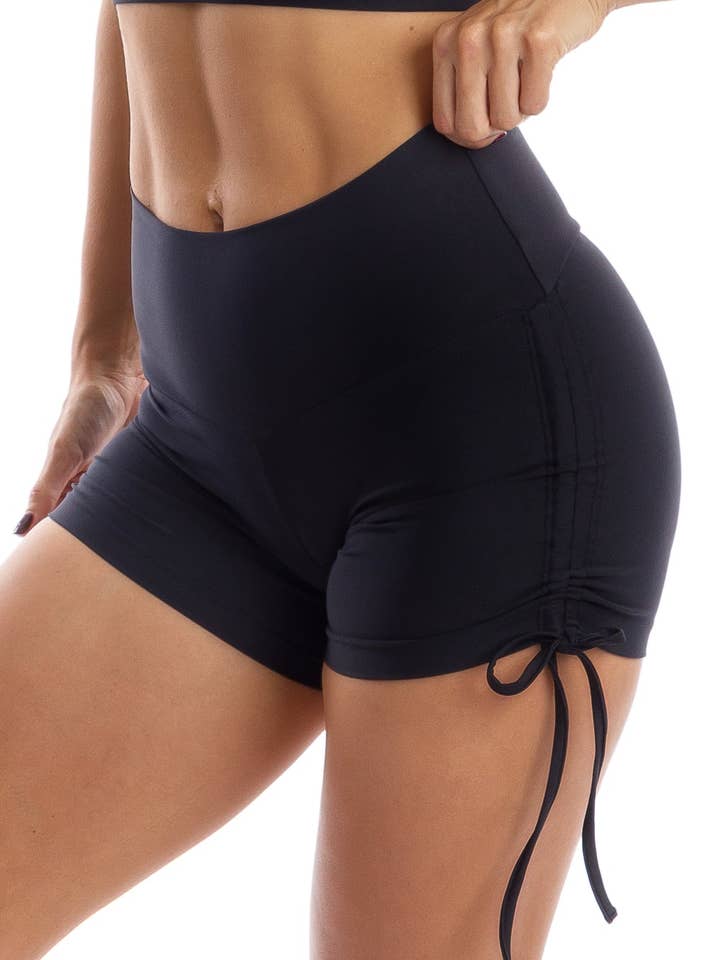 Midnight Eco Bootie Shorts for wholesale by Carra Lee Active