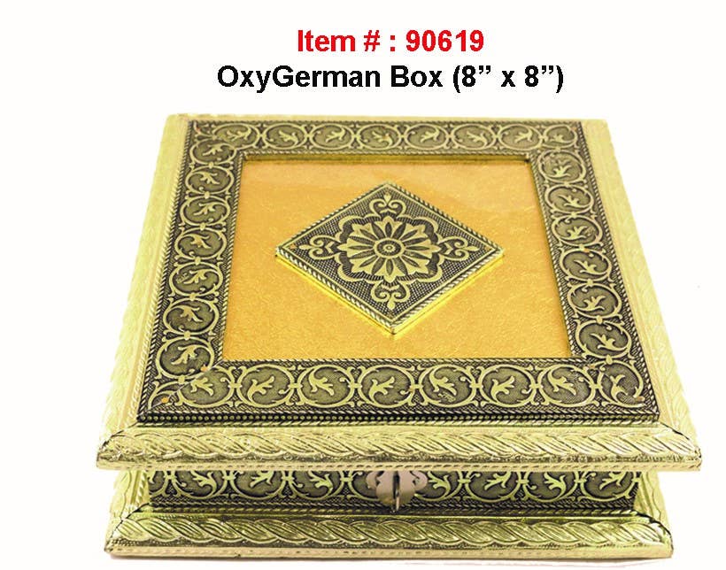 Designs by Deekay Inc. - Wholesale Gift Box - OxyGerman Meenakari Gift Box (8 x 8 in.)