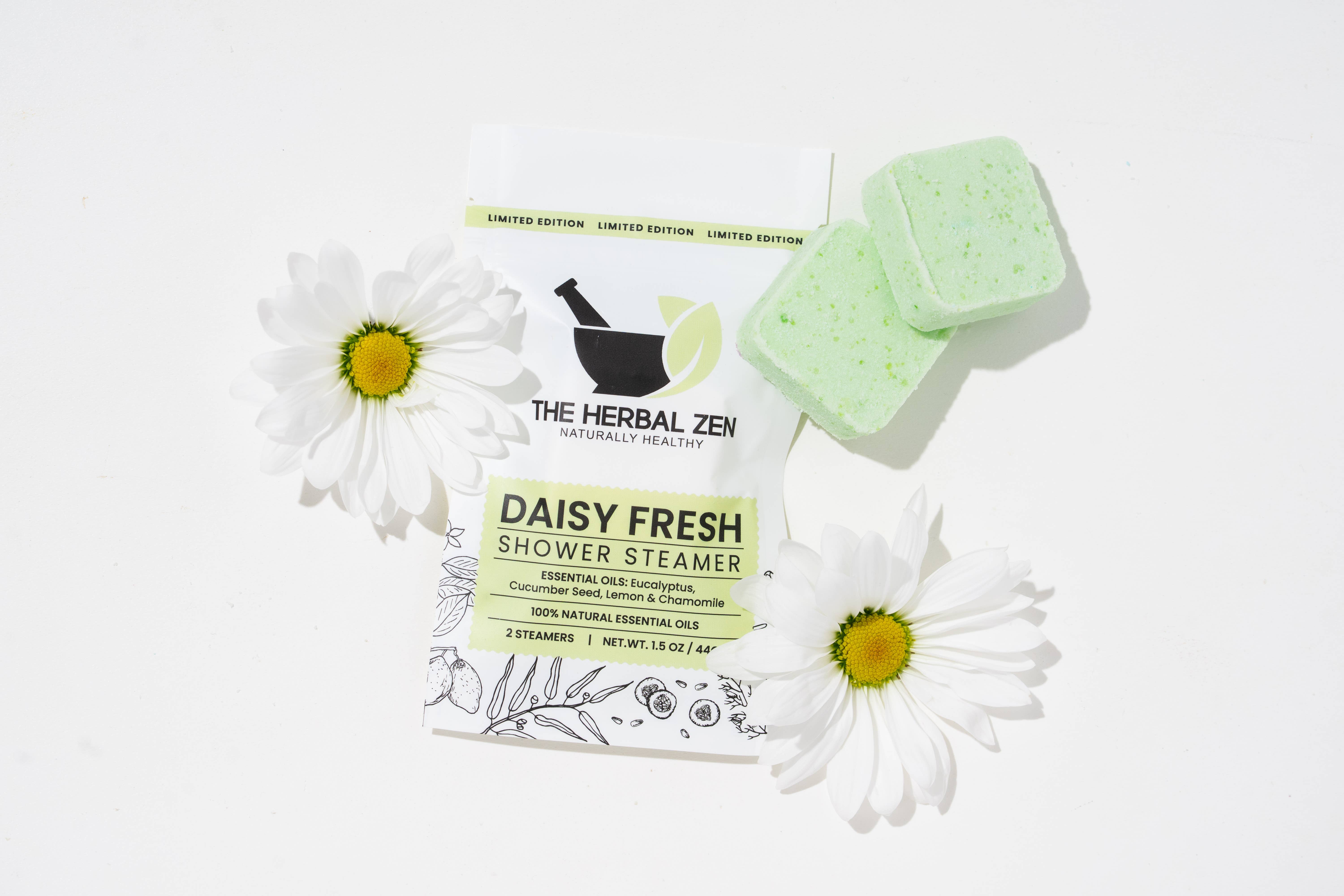 The Herbal Zen - Wholesale Shower Steamer/Bomb - Botanical Shower Steamer Minis 2-Pack | Spa Aromatherapy9