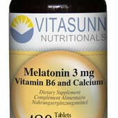 Vitasunn - Wholesale Oral Supplement/Vitamin - Melatonin 3mg 180 Vegetarian tablets Plus B6 & Calcium