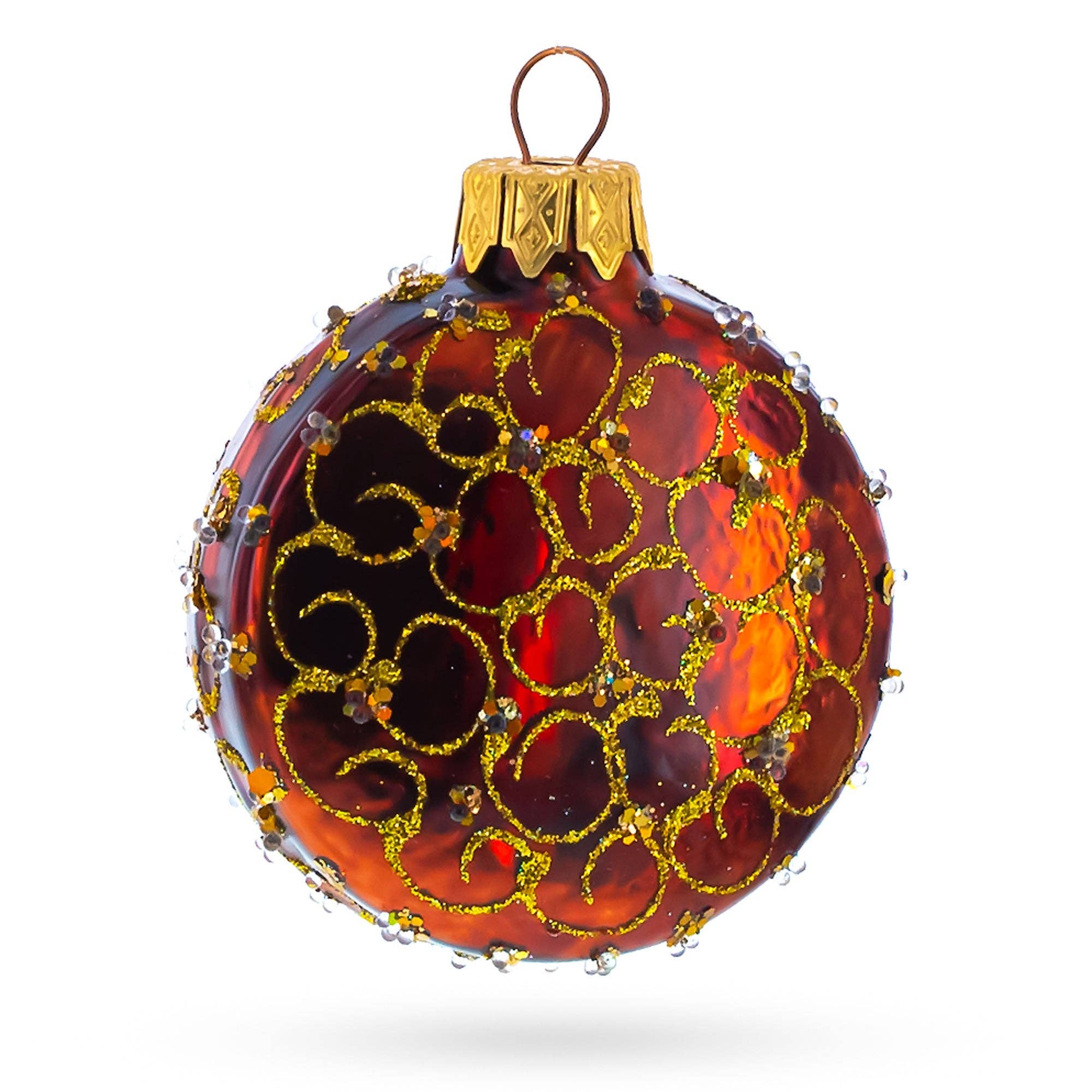 BestPysanky – wholesale Ornament – Vintage Pocket Watch with White Dial Glass Ornament 3.2 Inches2