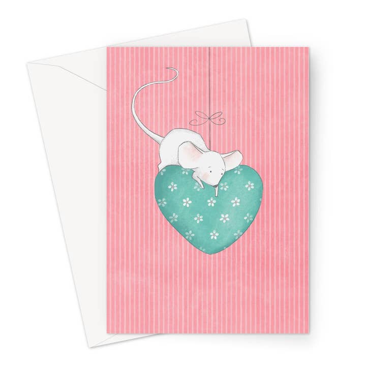 Carte de vœux Big Heart pour la vente par Wild And Arty