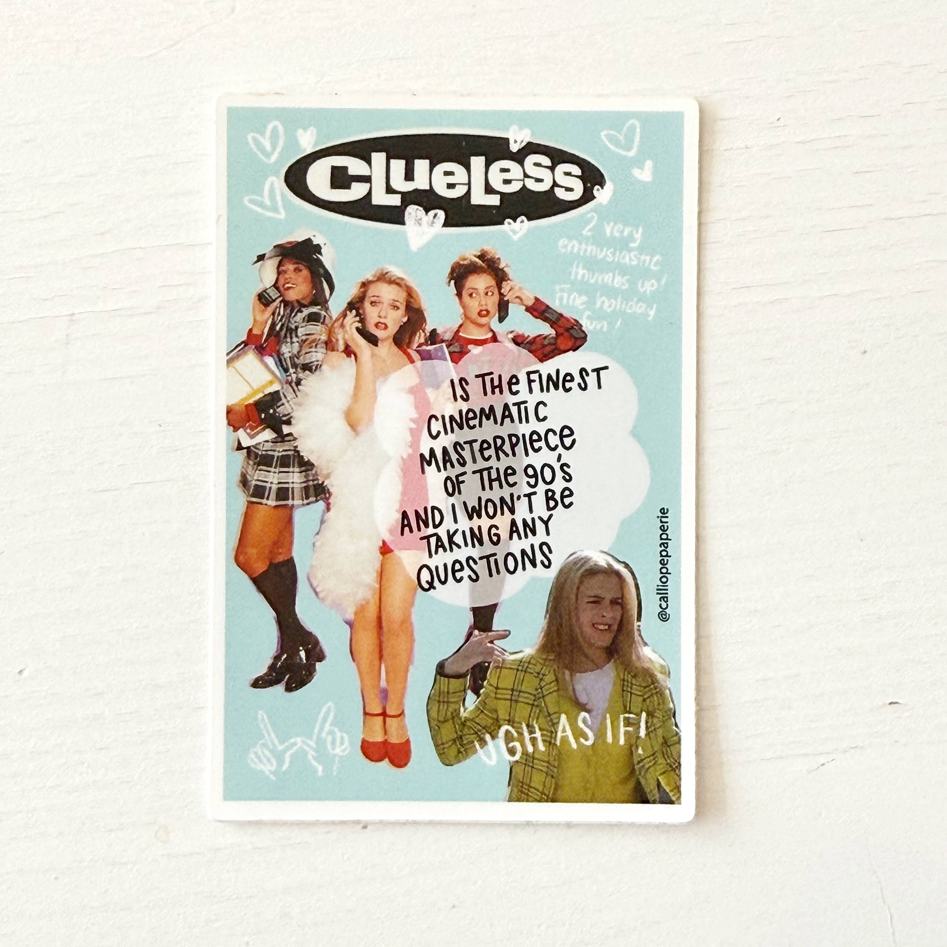 Calliope - Wholesale Sticker - 90's Movie Masterpiece Clueless Sticker