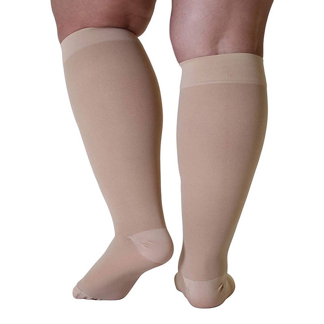 Curvy Fix - Wholesale Socks - Women's - Mid Calf Plus Size Compression Socks - 20-30 mmHg5