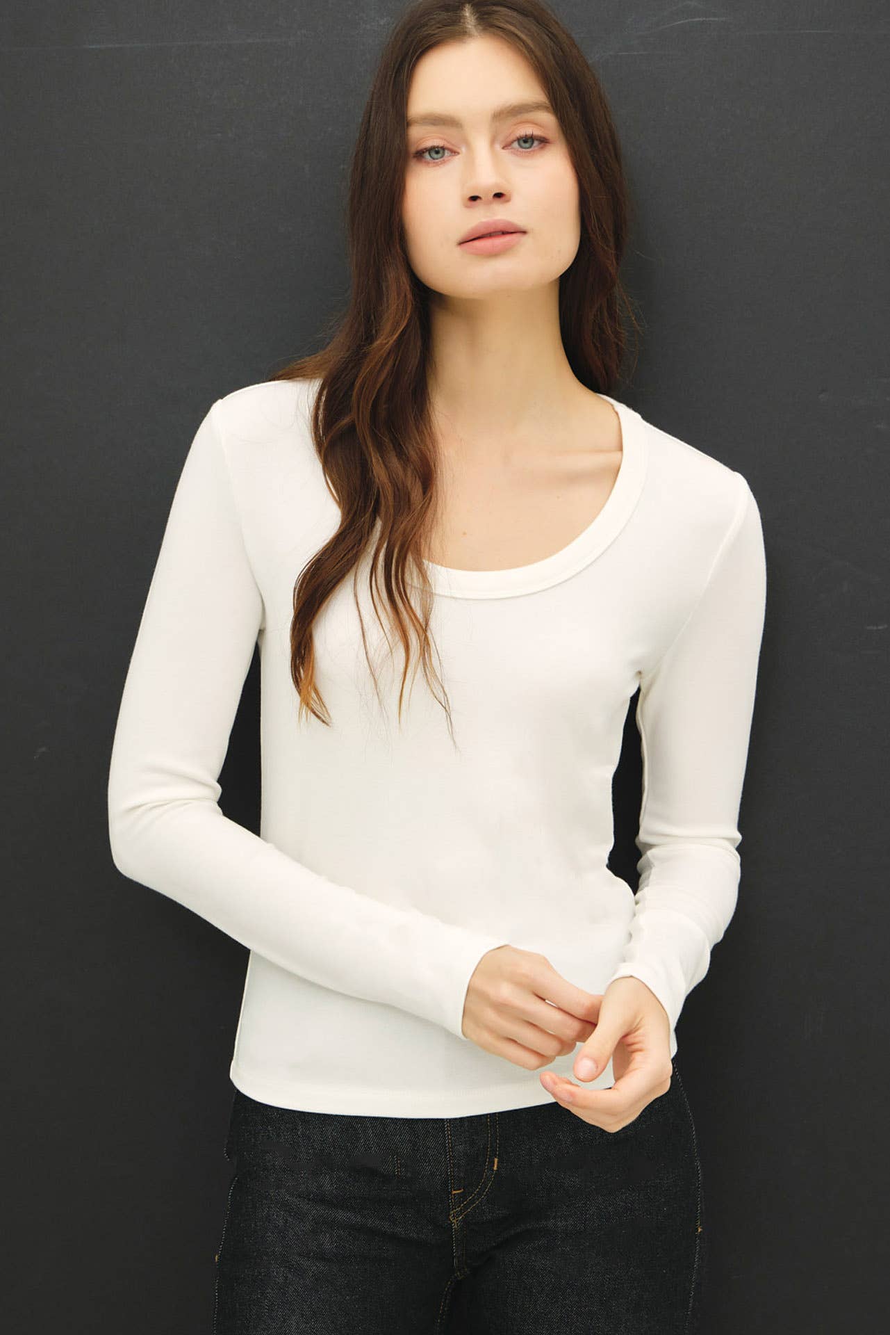 Be Cool - Wholesale Knit Top - Women's - SOFT JERSEY U NECK LONG SLEEVE4