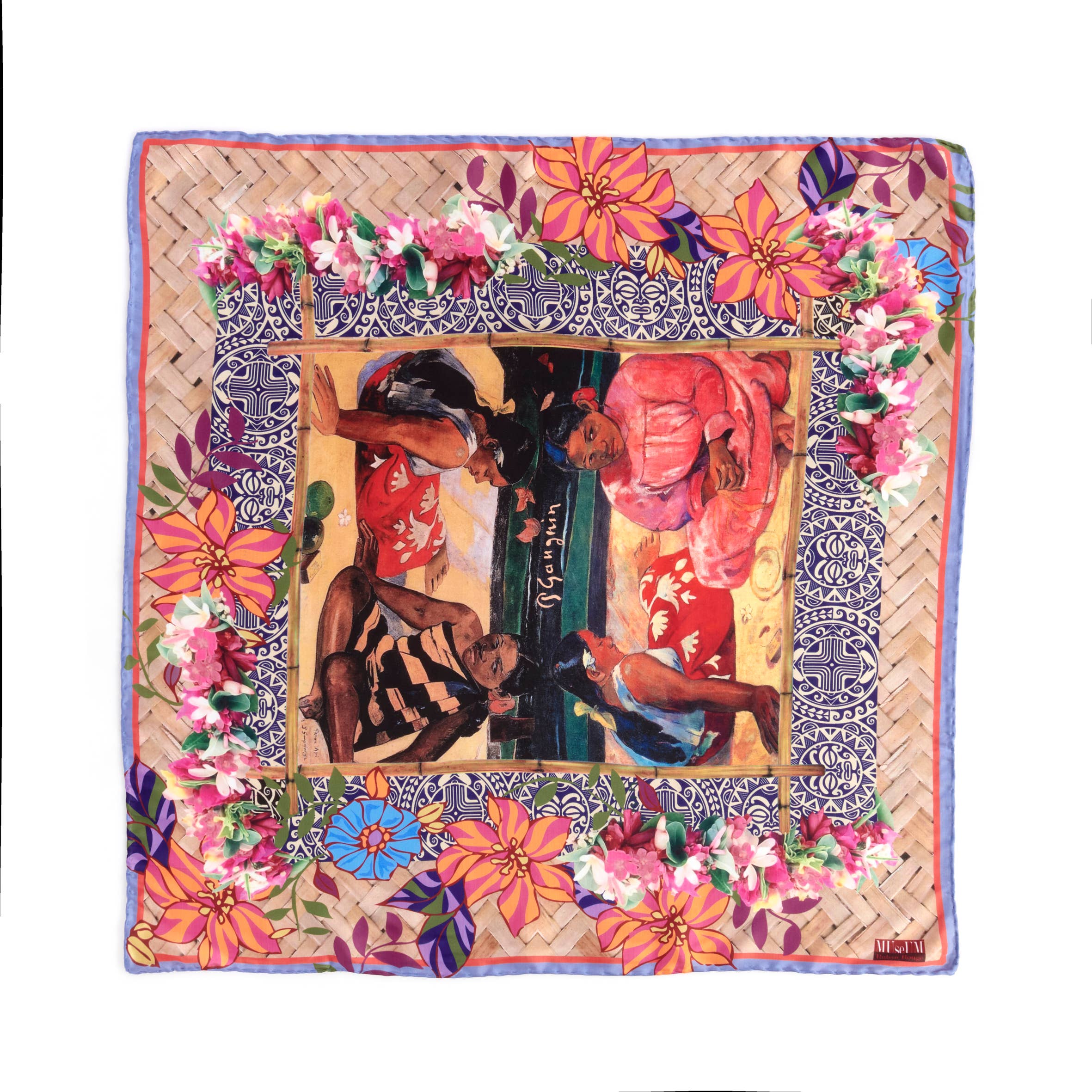 multicoloured Polynesia scarf by Paul Gaugin for wholesale on Faire