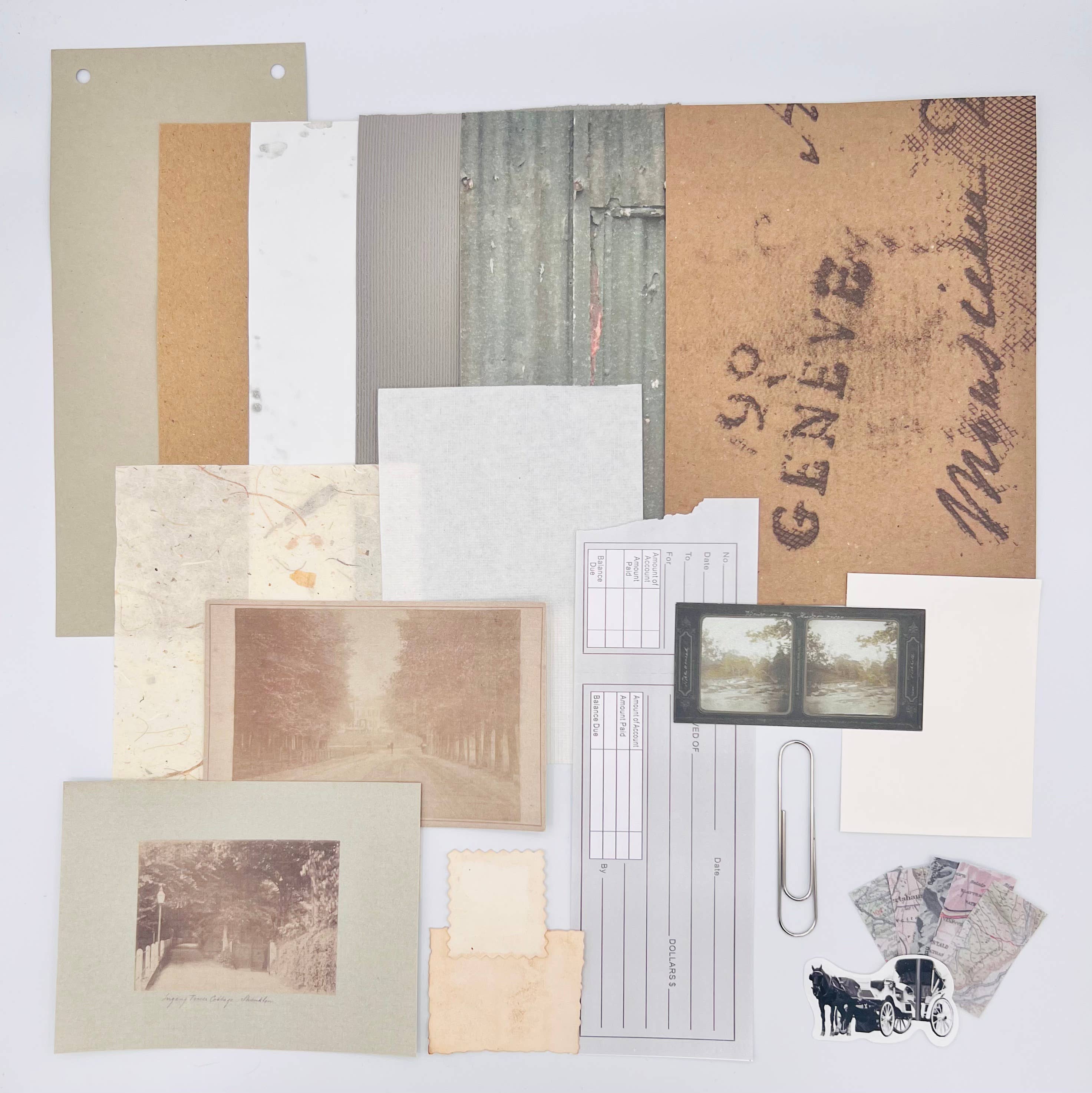 HELLO ARTIST DIY - Wholesale DIY Craft Kit - Vintage Scrapbooking Kit No.41