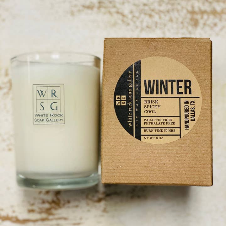 White Rock Soap Gallery - Wholesale Jar/Filled Candle - Candle 8 oz Soy Wax9