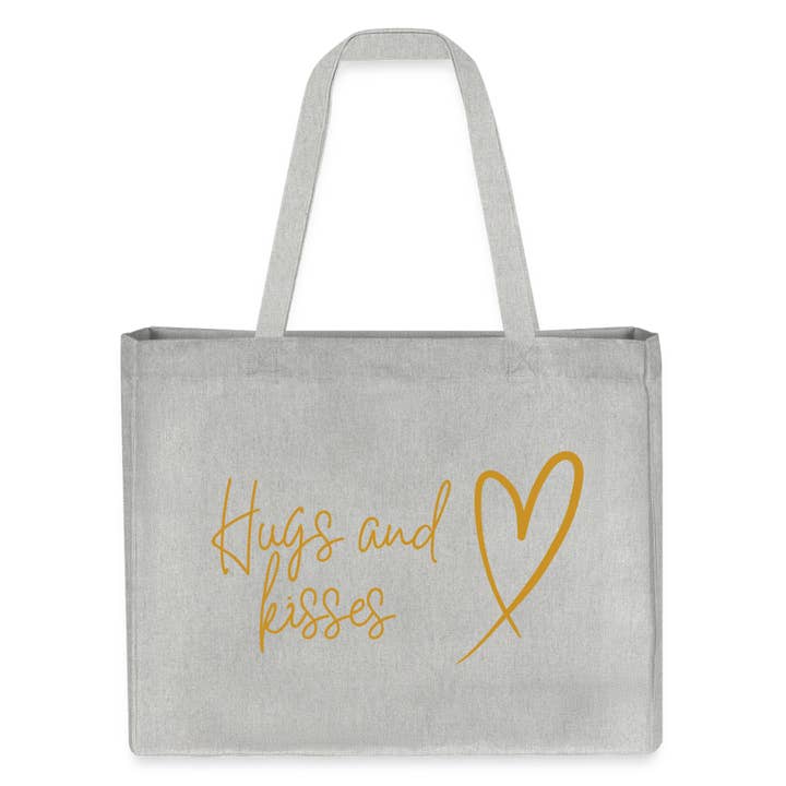 Vegane Tasche "Hugs and kisses" heißt "Umarmungen und Küsse" für den Großhandel von FreelingVenture
