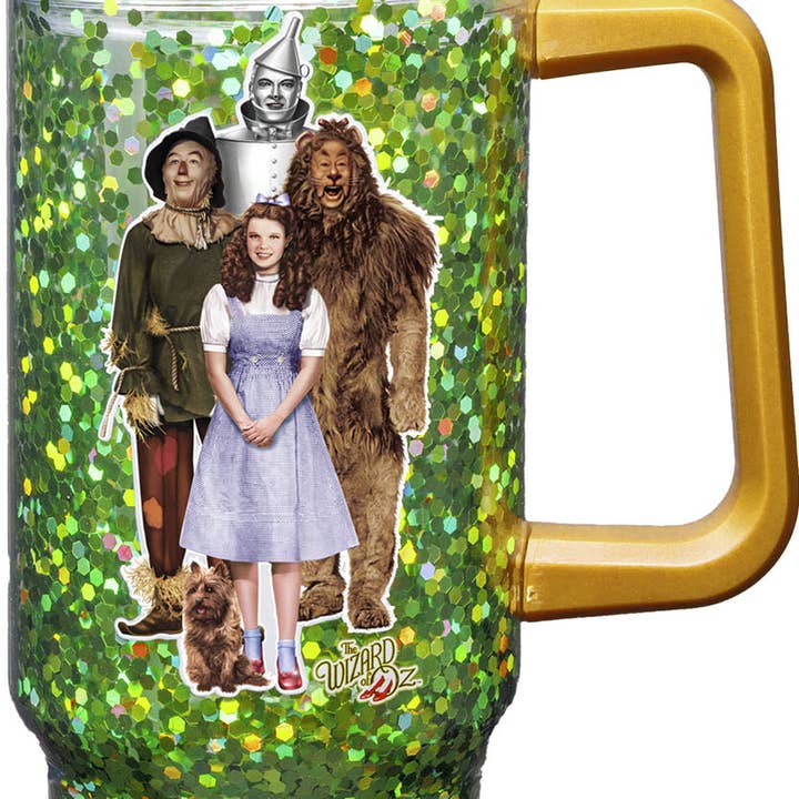 Wizard of Oz 40oz Glitter Travel Mug for wholesale by Spoontiques, Inc