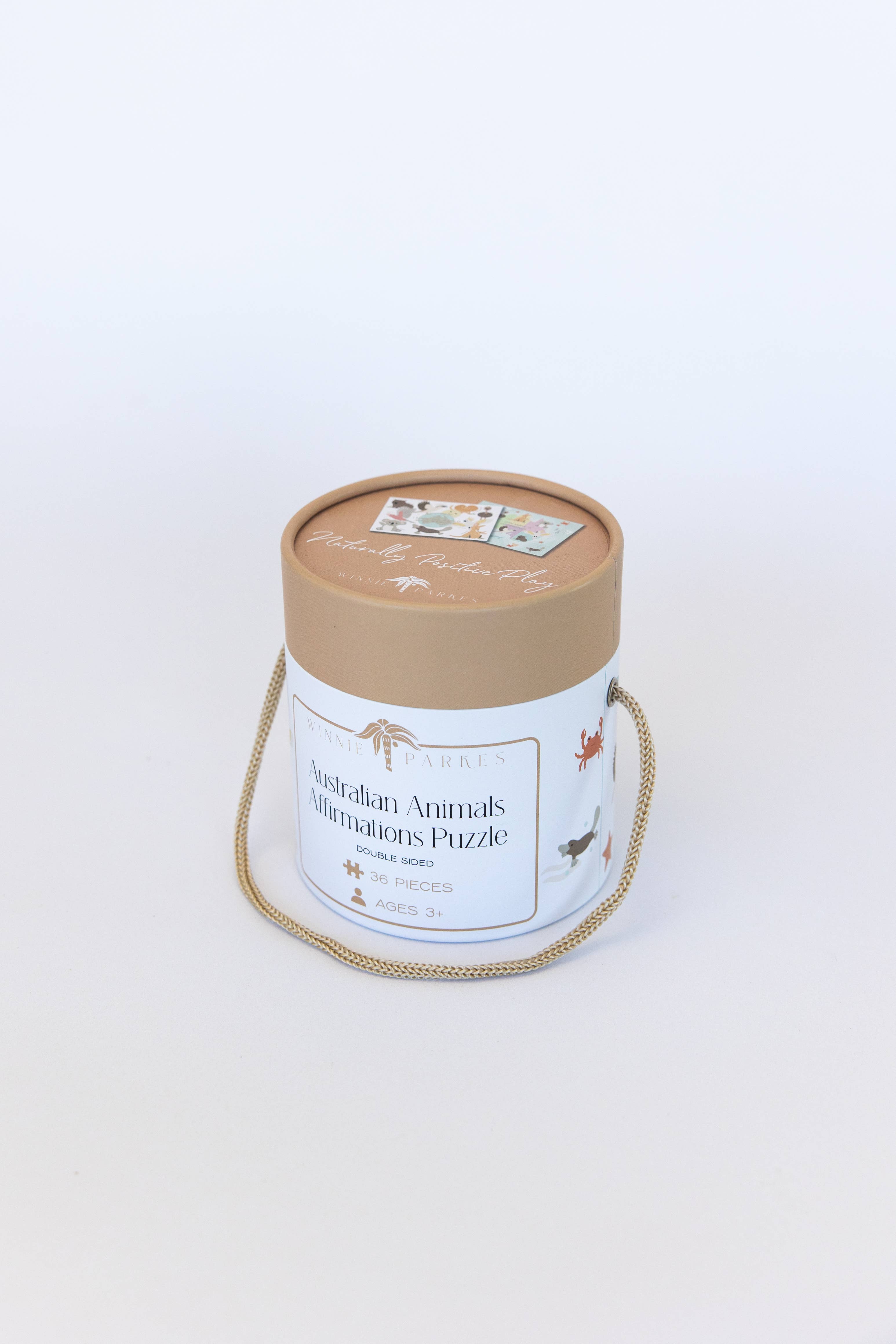 Winnie Parkes - Wholesale Puzzle - Kids - Australian Animals Affirmations Puzzle - Double Sided2