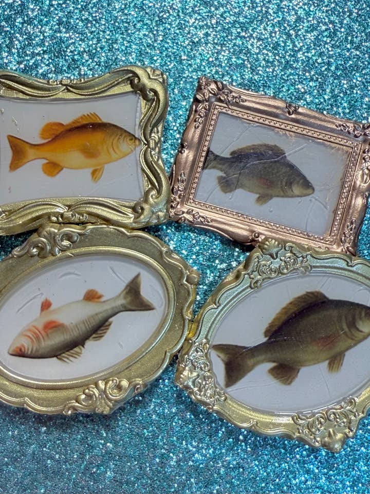 Fish Magnets -Miniature Framed Art for wholesale by Art in your Palm