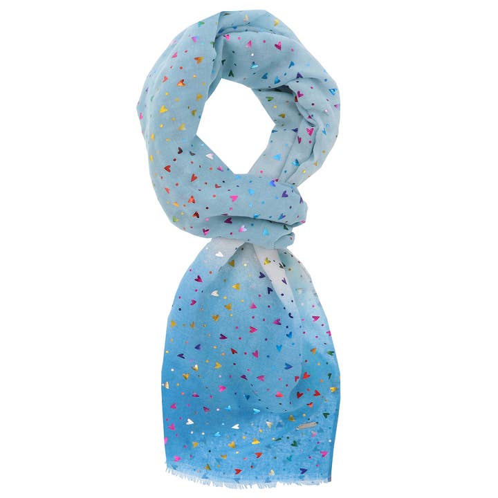 Joe Davies - Wholesale Scarf - Women's - Multi Metallic Colour Block Scarf