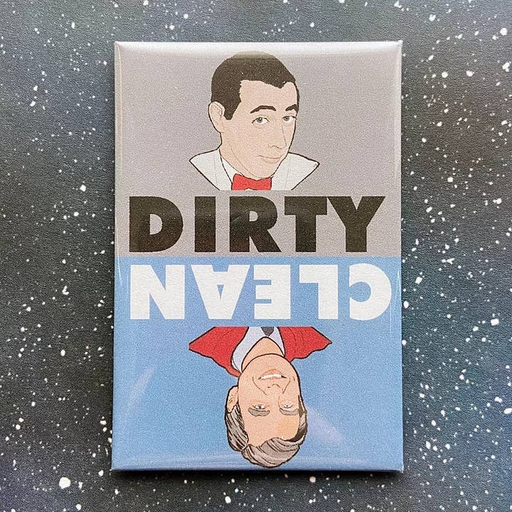 The Red Swan Shop - Vendita all'ingrosso Calamite - Magnete per lavastoviglie «Pee Wee and Mr. Rogers»