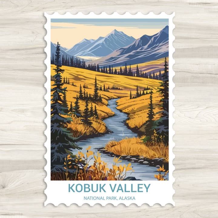Kobuk Valley National Park Sticker for wholesale by The Daydreamer Designz