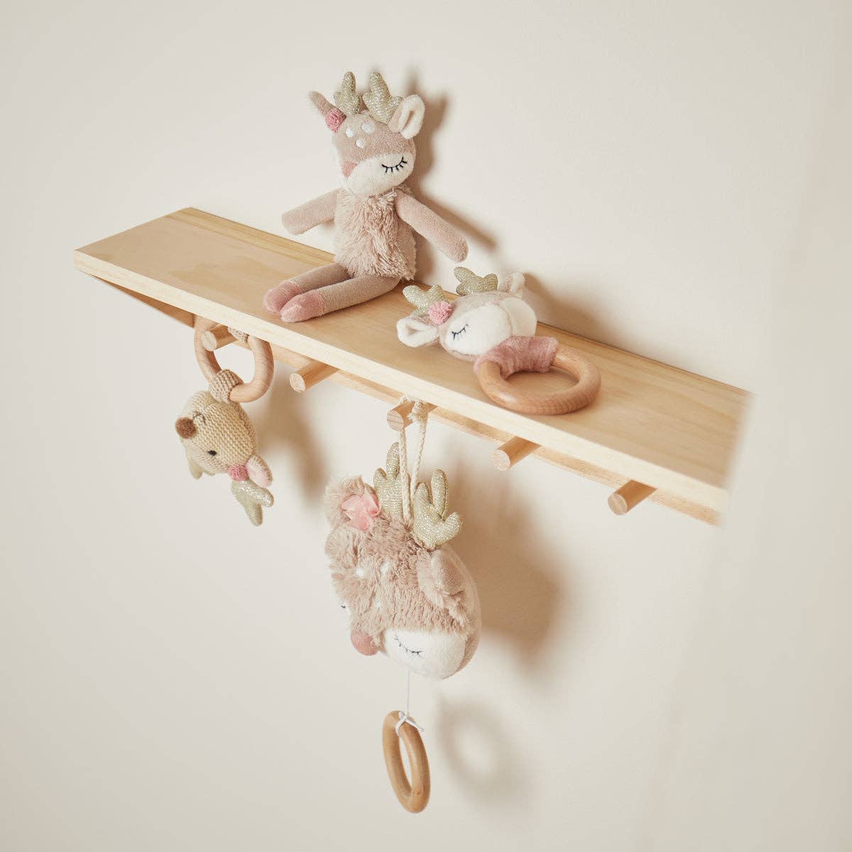 Bieco Spielwaren - Wholesale Stuffed/Plush Toy - Kids & Baby - Deer Ella toy with rattle2