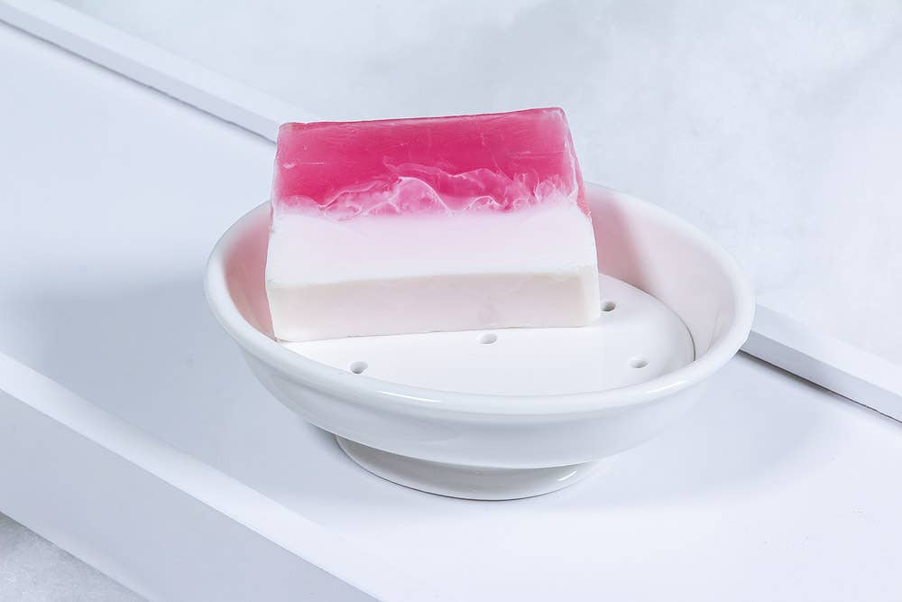 Abbott – wholesale Tvålhållare – 2Pc Tvålkopp W/Sil-Wht-5.5"L-5963