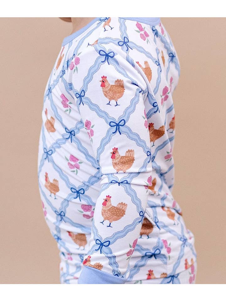 Lucky Panda Kids - Wholesale Top & Pant Set - Kids - Bamboo Two Piece Set | Chickens & Flowers1