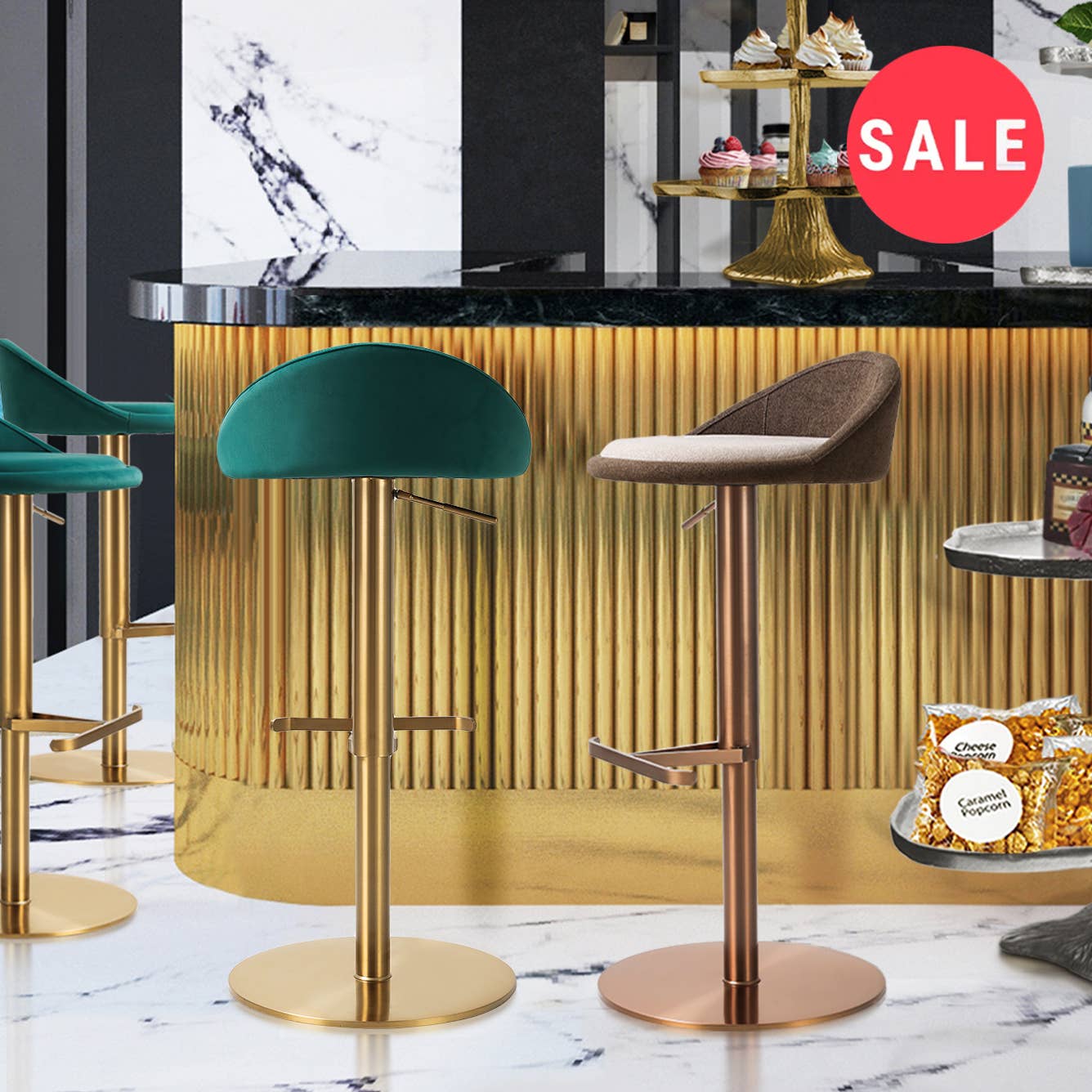 Galore Home - Wholesale Stool - SALE I Eclipse Swivel Counter Bar Stool1