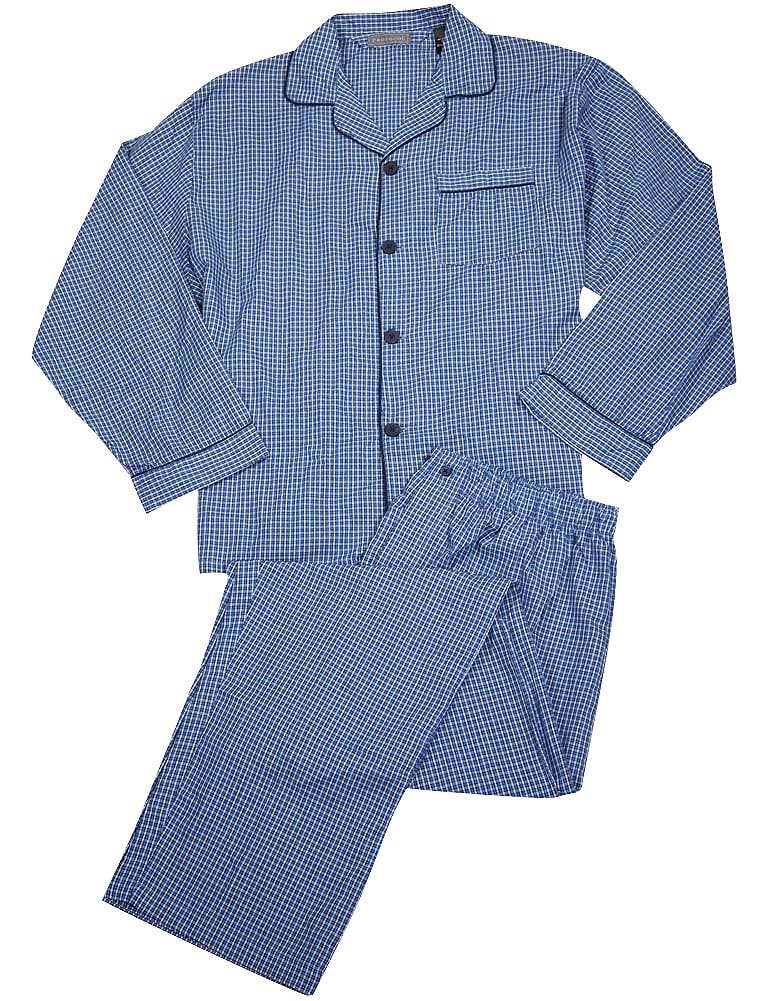 Eastern Off Price - Wholesale Sleepwear Set - Men's - Protocol - Mens Big Broadcloth Long Sleeve Pajamas1