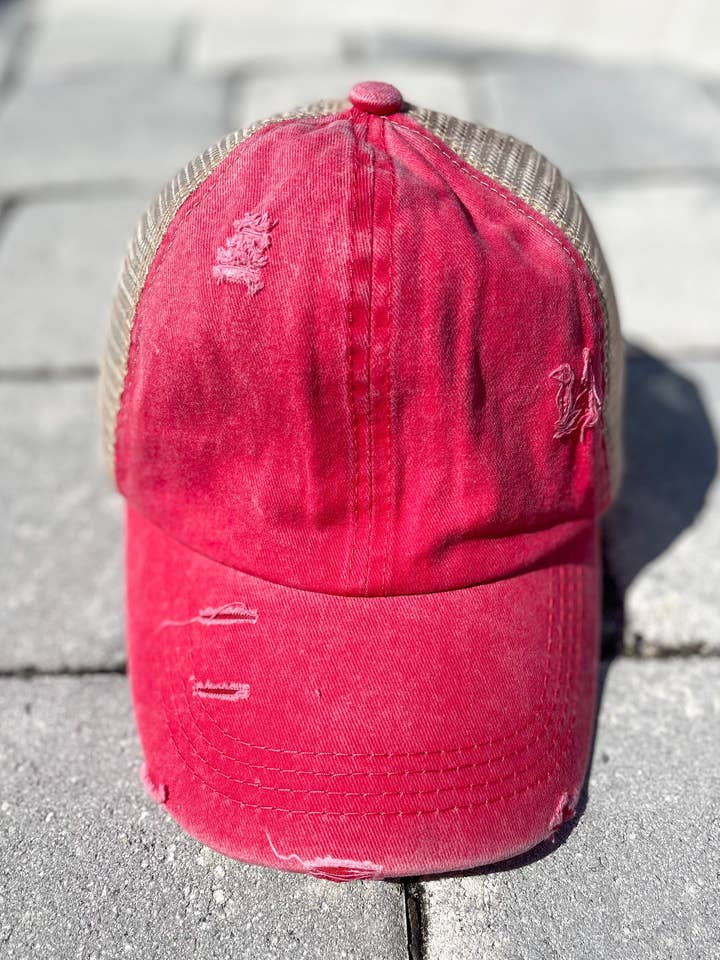 Trucker Hat "Red" for wholesale by Harris Girls & Co.
