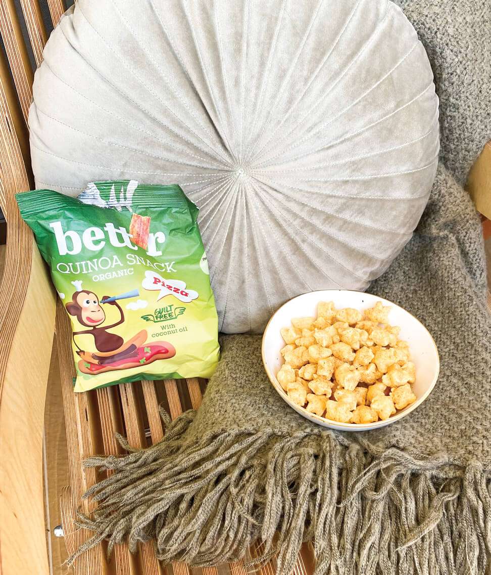 Smart Organic - Vendita all'ingrosso Snack soffiati - Snack di quinoa al gusto pizza biologico Bett'r, 50 g3