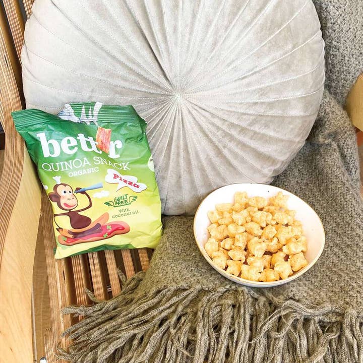 Smart Organic - Vendita all'ingrosso Snack soffiati - Snack alla quinoa Pizza, Bio, Bett'r, 50g3