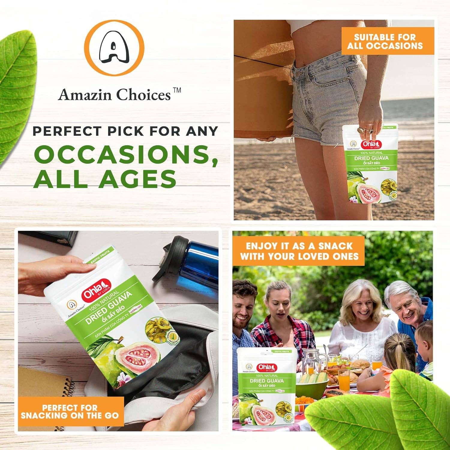 Amazin Choices - Wholesale Dried/Dehydrated Fruit - Dried guava 500g5