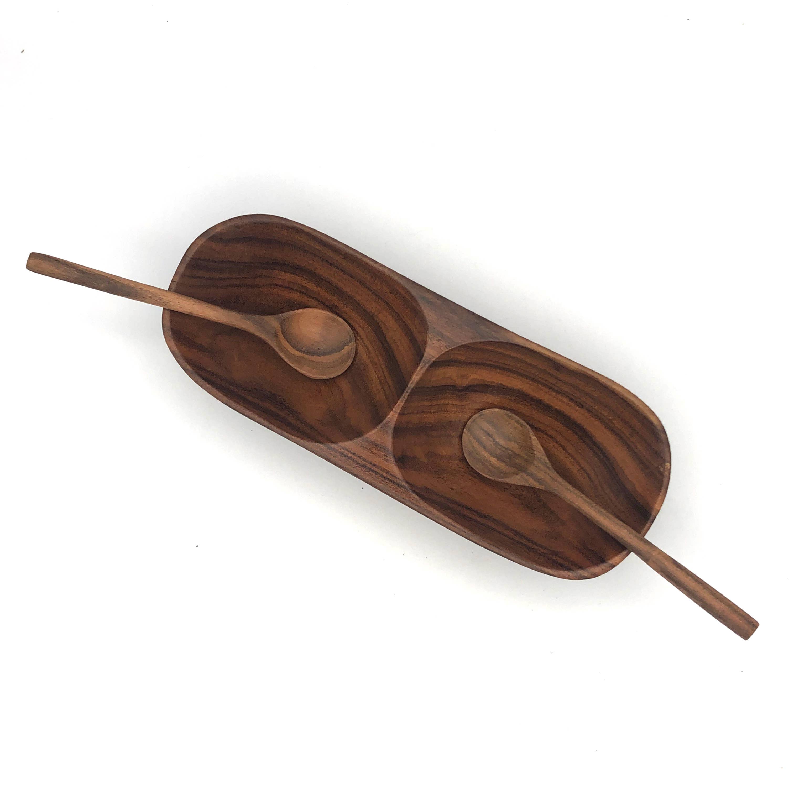Women of the Cloud Forest - Wholesale Serve Bowl - Tropical Hardwood Salsa Dish Small1