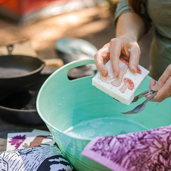 Corvidae drawings & designs - Wholesale Cleaning Sponge - Mushroom Compostable Pop Up Sponges - set of 35