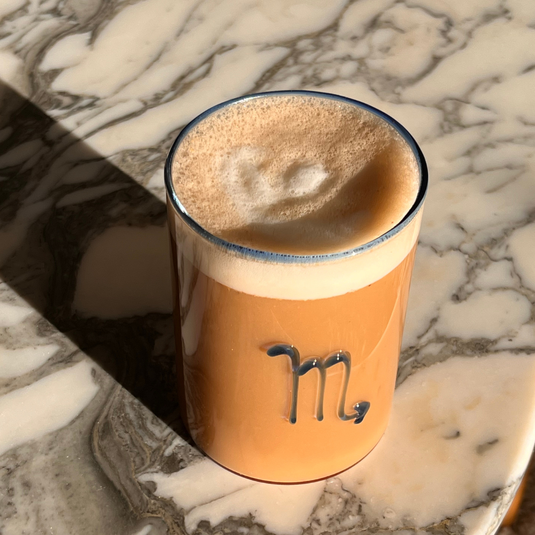 Blue Scorpio Lowball Glass for wholesale on Faire1