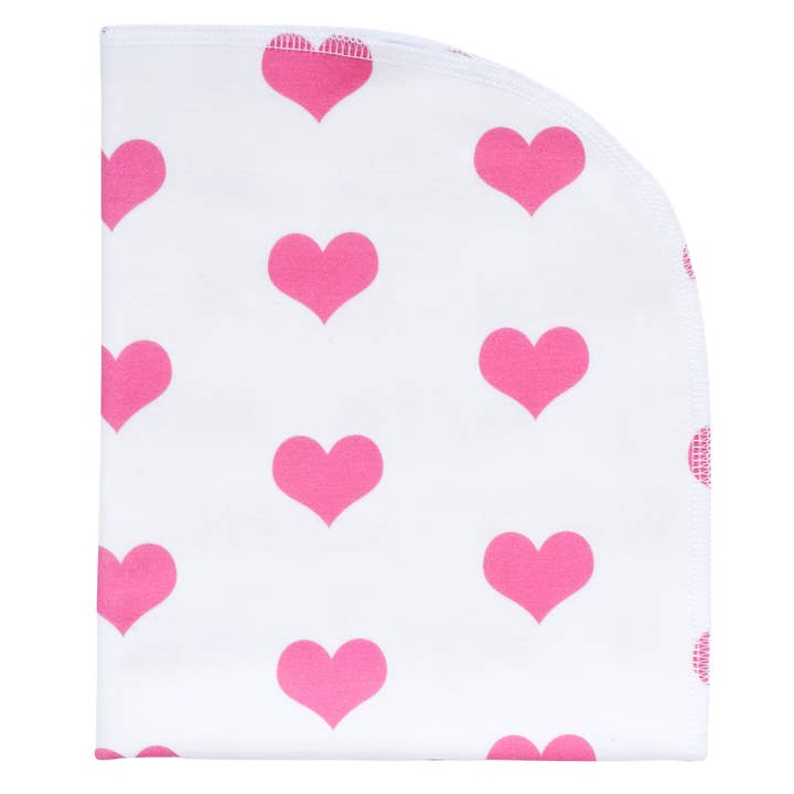 Couverture biologique pour bébés et enfants - cœurs - STANDARD pour la vente par Jennifer Ann