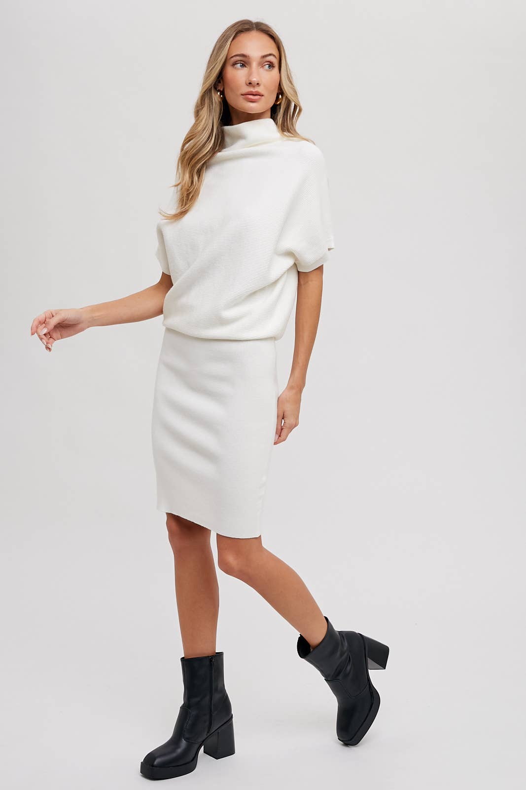 Bluivy - Wholesale Dress - Women's - SLOUCH NECK DOLMAN MIDI DRESS24