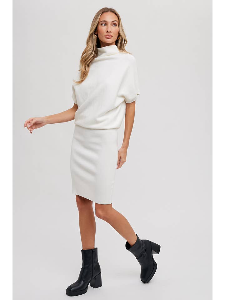 Bluivy - Wholesale Dress - Women's - SLOUCH NECK DOLMAN MIDI DRESS24