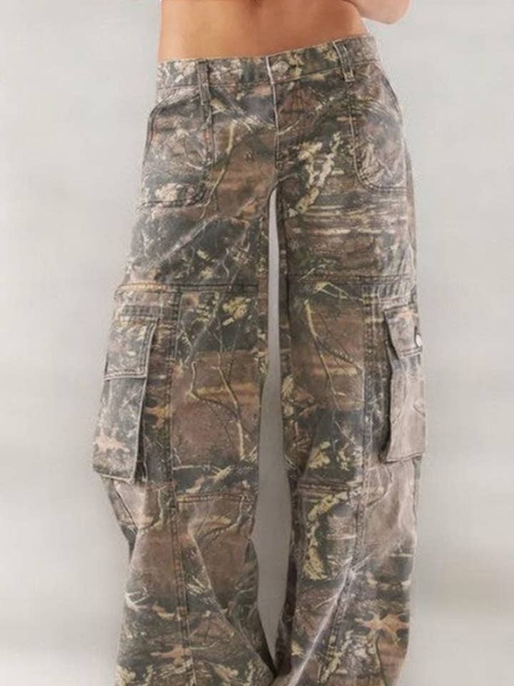 GREEN Camouflage Cargo Pants for wholesale on Faire1