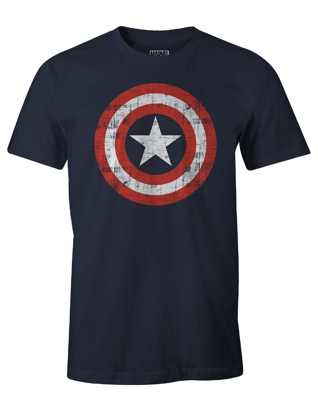 Flåde Marvel Captain America T-shirt – The Shield for engroshandel på Faire1