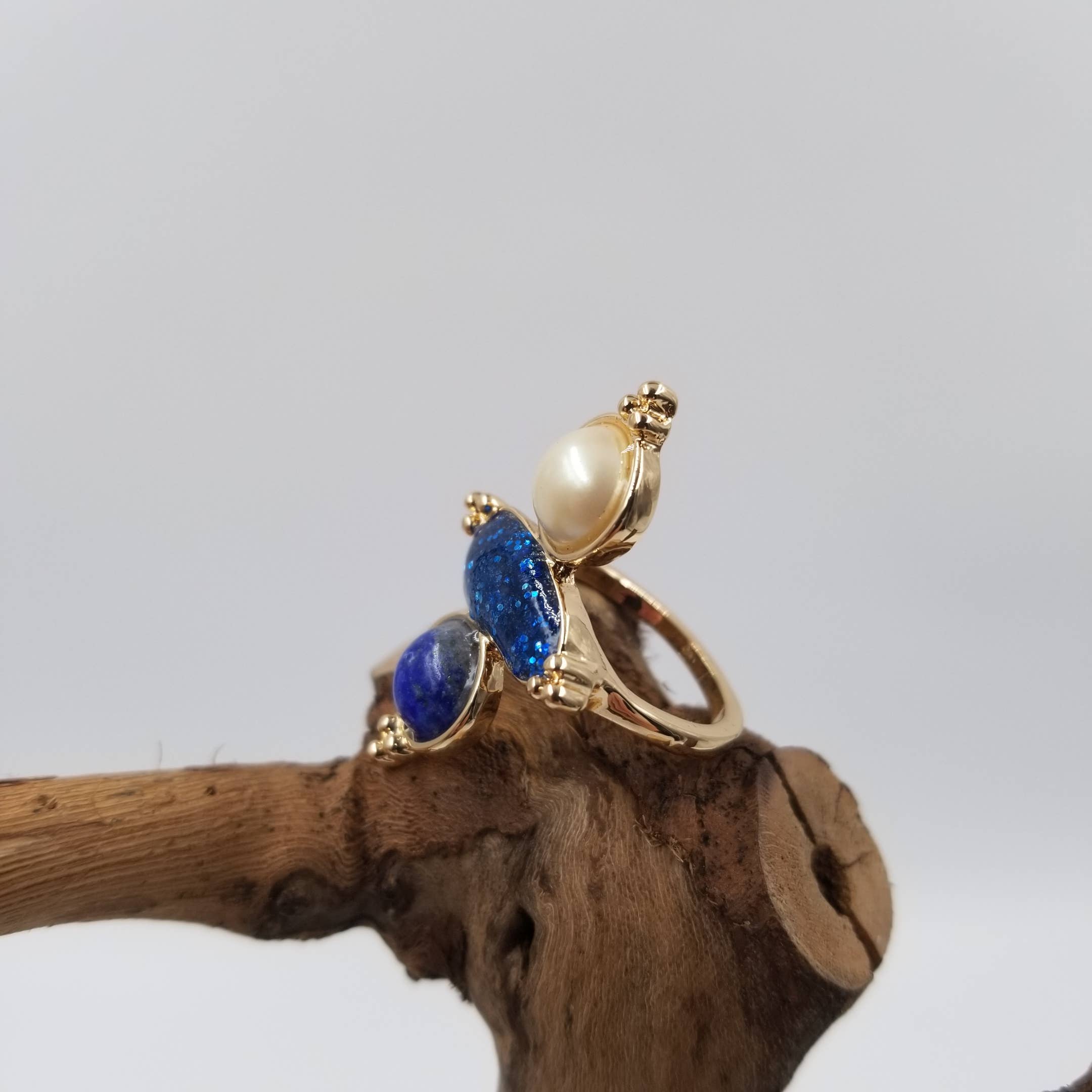 CHAKRA JEWELRY - Wholesale Cocktail/Statement Ring - Brass Stone Ring1