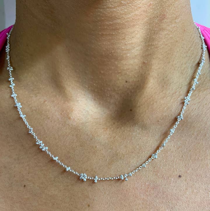 YedOmi Jewelry - Wholesale Link & Chain Necklace - Scattered Caviar Necklace4