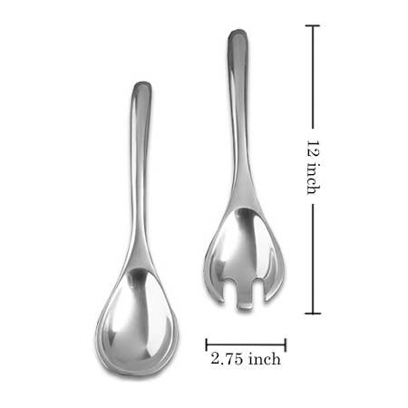 India Handicrafts Inc - Wholesale Serving Utensil - Smooth Aluminum Server4