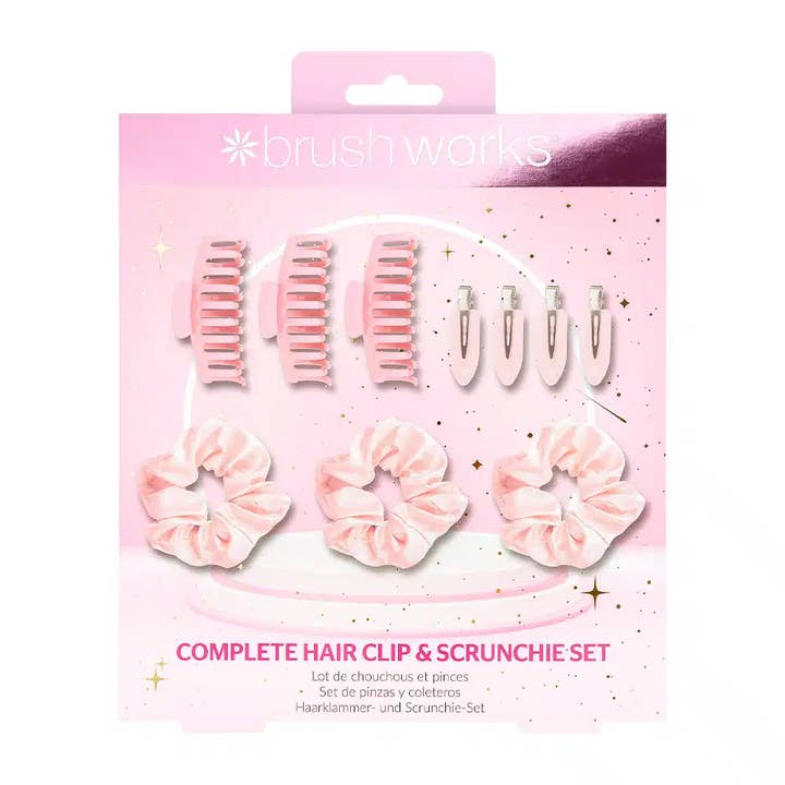 Brushworks Complete Hair Clip & Scrunchie Set for wholesale by Beauty Pro