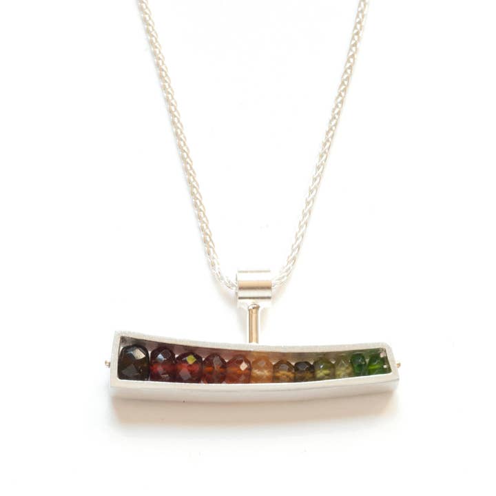 WJ16N - Collier en forme de coin horizontal pour la vente par ASHKA DYMEL Studio