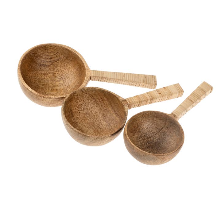 Indaba Trading - Wholesale Kitchen Spoon - Wooden Scoops S/3